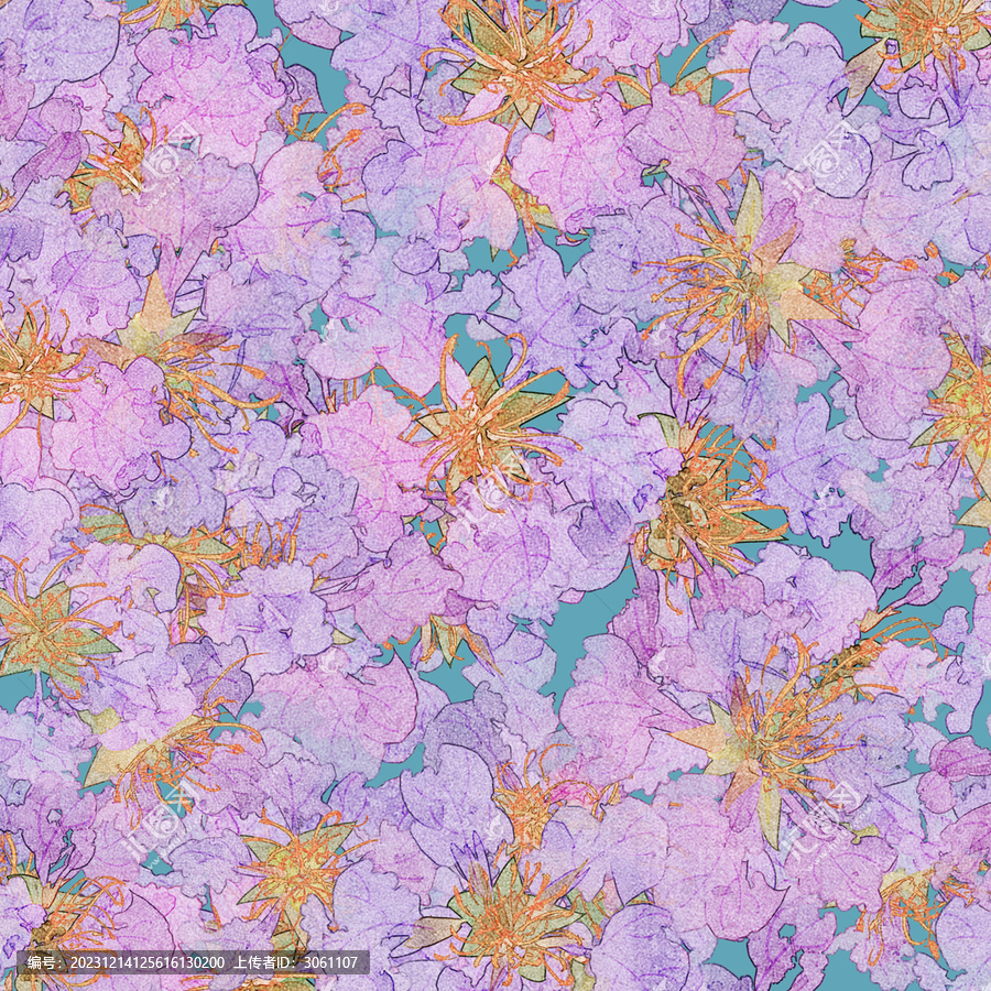 紫薇花花紋