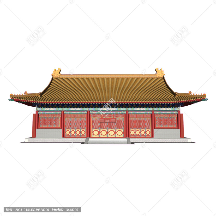 北京社稷壇前殿立面效果