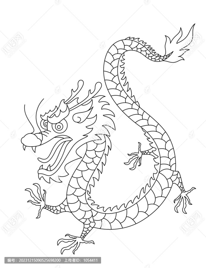 龍簡筆畫