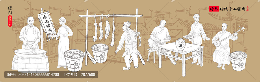 臘肉美食墻