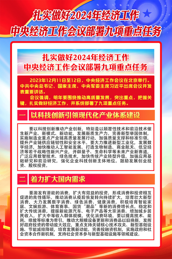 做好2024年經(jīng)濟工作
