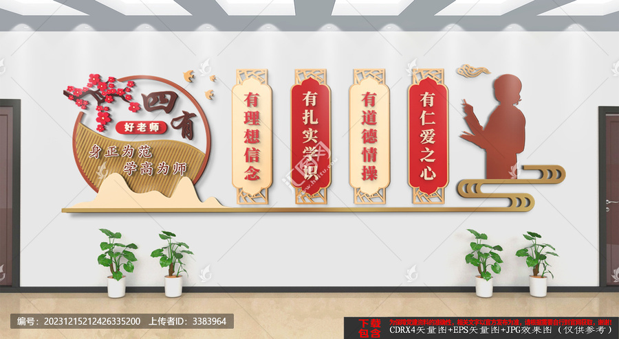四有好老師文化墻