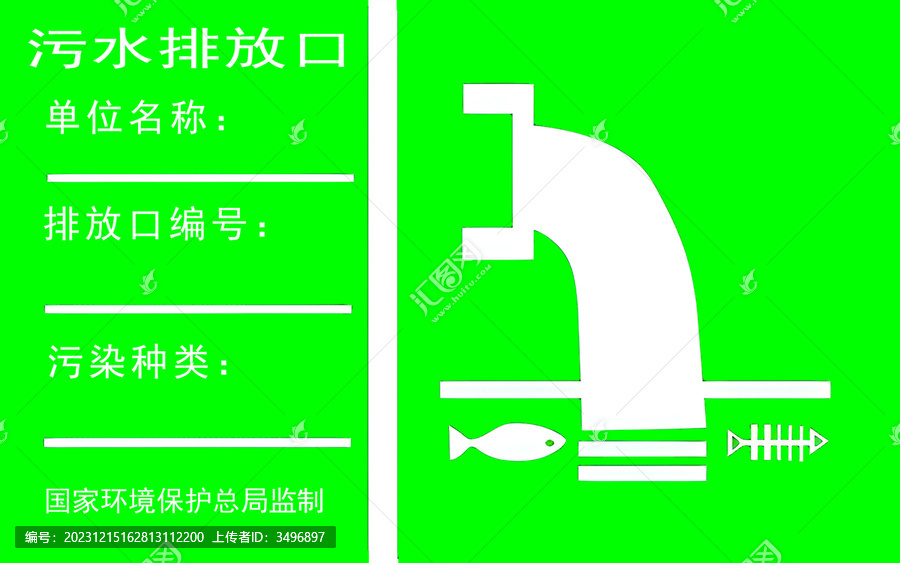 污水排放口標識2