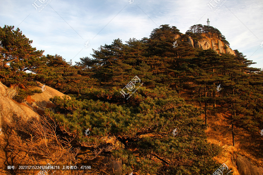 黄山晚霞