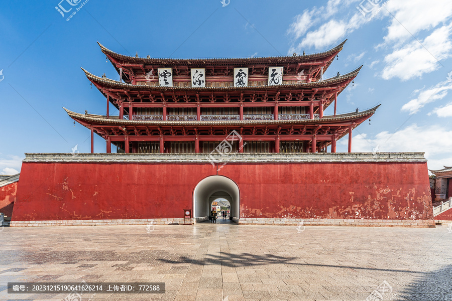 云南建水古城楼风景