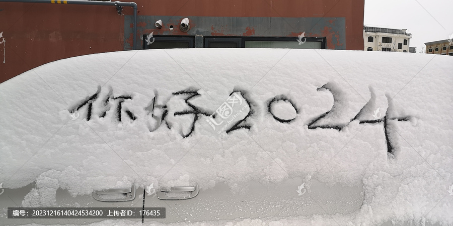 2024雪地书法