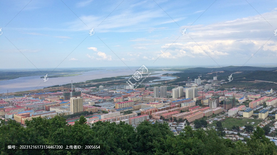 黑龙江抚远城市风景