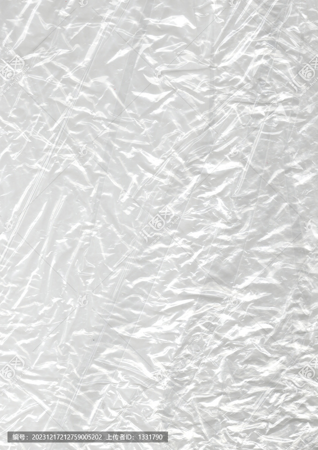 白色细密褶皱塑料肌理背景图