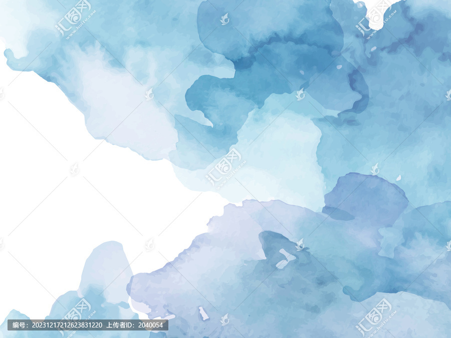 水彩漸變暈染