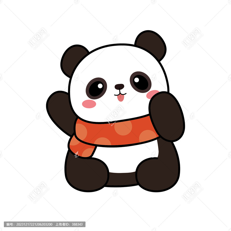 可愛(ài)卡通熊貓