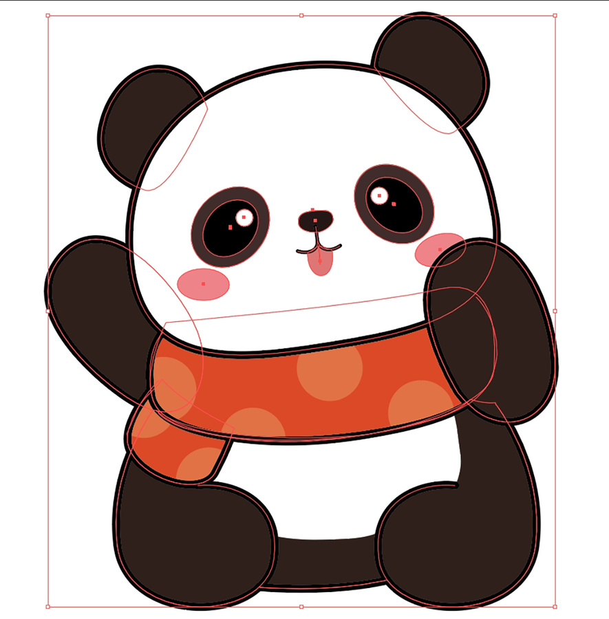 可愛(ài)卡通熊貓