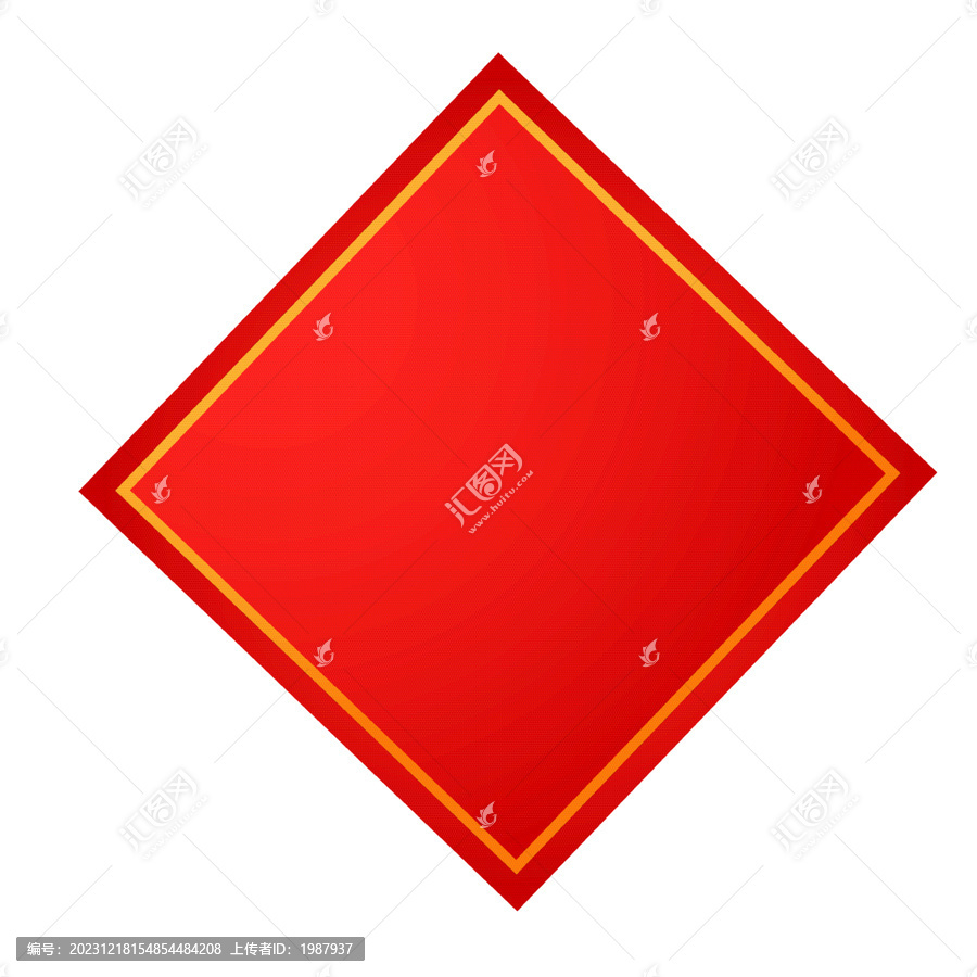 矢量中國風紅色邊框元素
