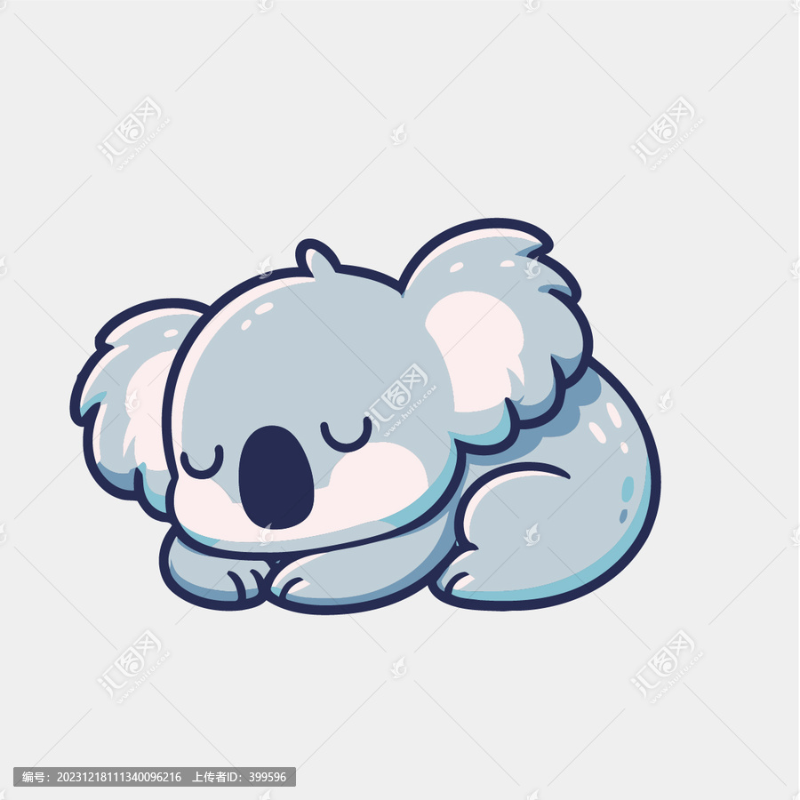 卡拉睡覺動物素材