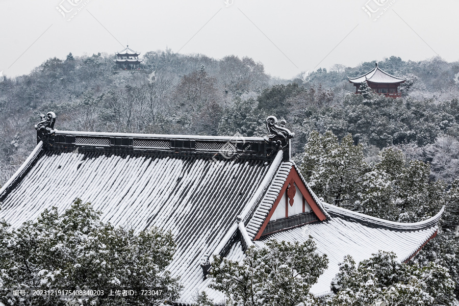 杭州吴山景区雪韵