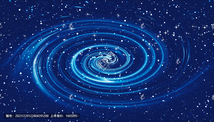 藍(lán)色星空背景圖
