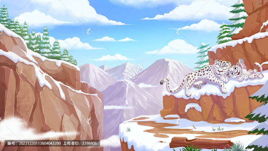 雪豹插畫