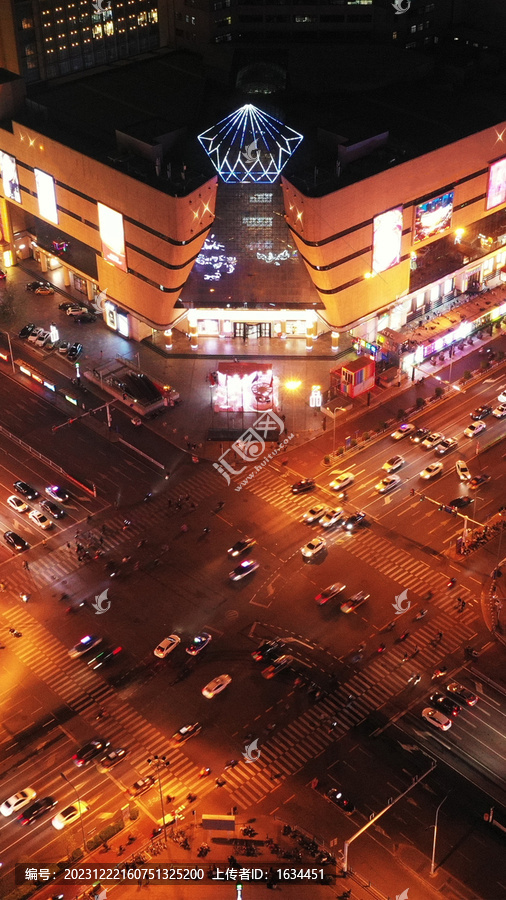 石家庄路口夜景