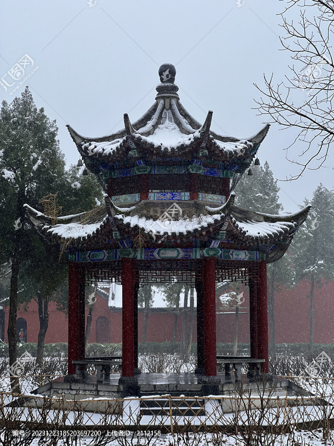 洛阳白马寺雪景