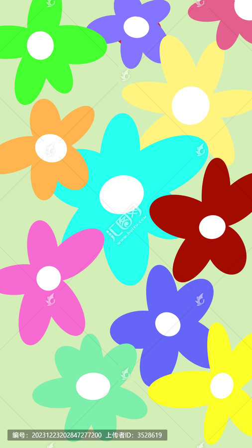 五顏六色的花花