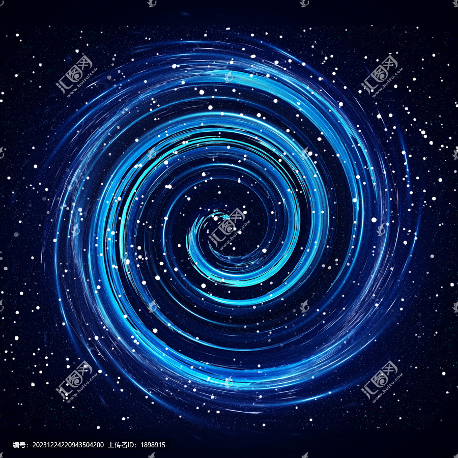 藍色旋渦星空背景