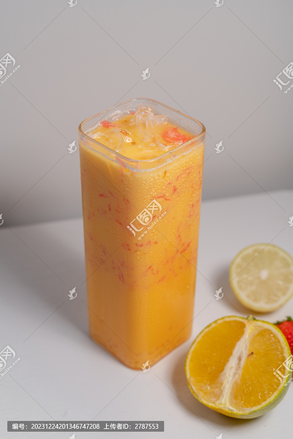 草莓橙汁