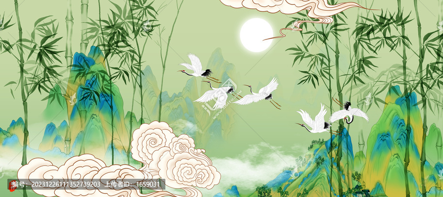 翠竹背景墻