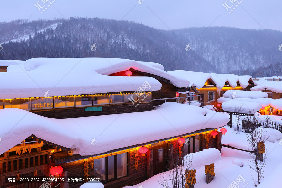 雪乡夜景