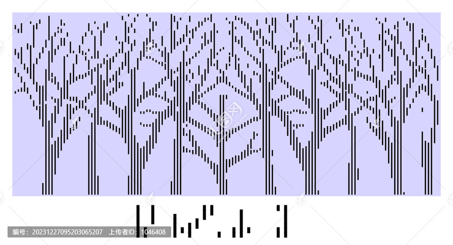 矢量竖线树纹