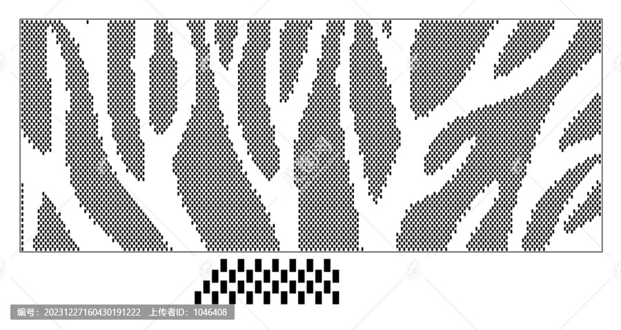 方形点状树