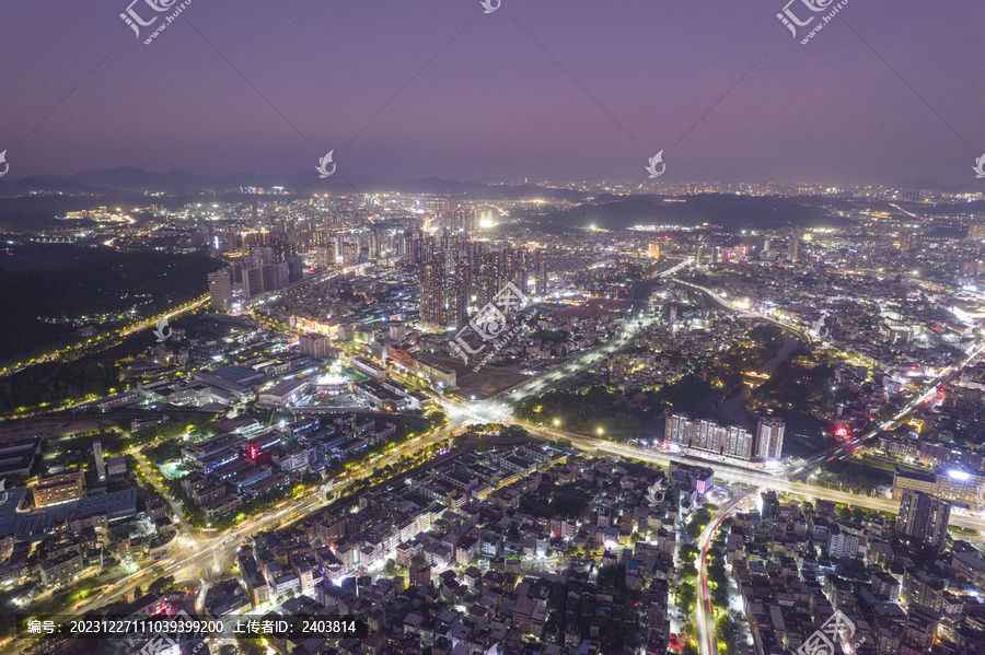 城市交通龙岗夜景