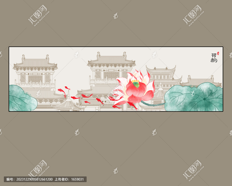 新中式樓閣古建筑
