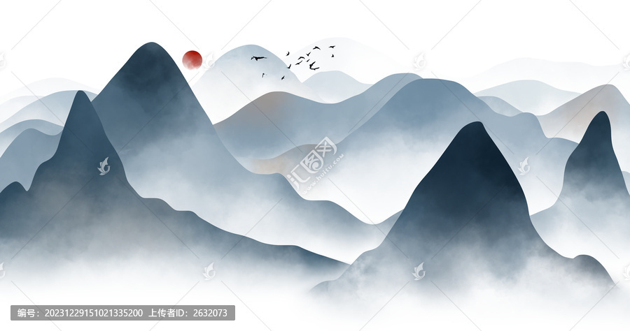 新中式山水裝飾畫