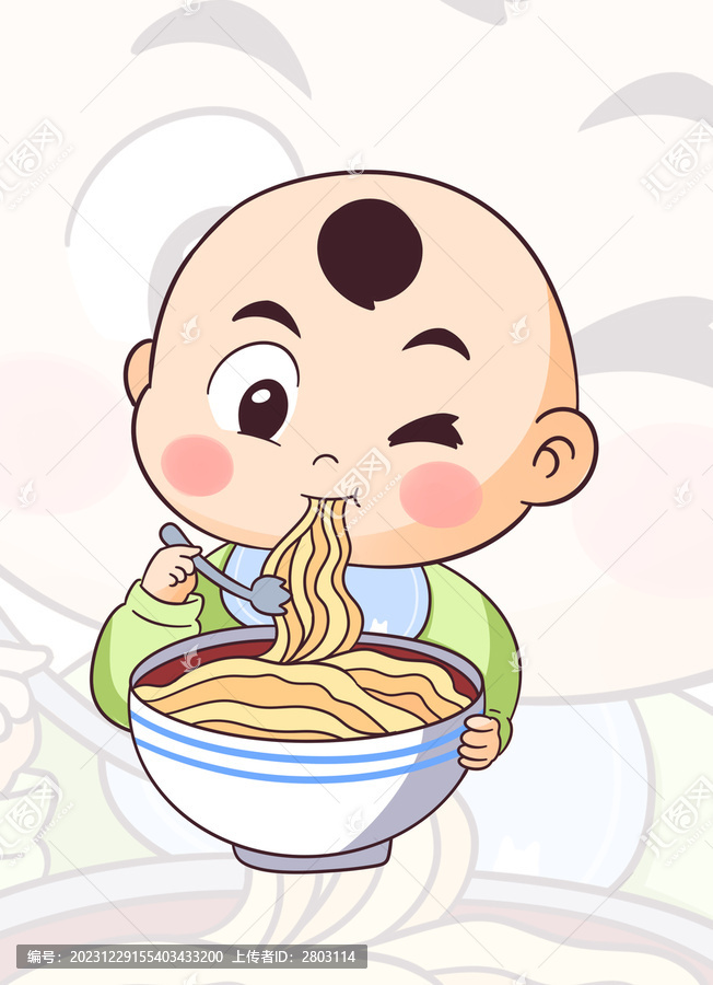 小寶寶吃面