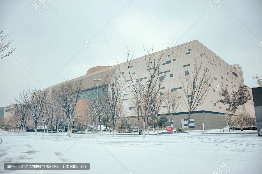 中国陶瓷博物馆雪景