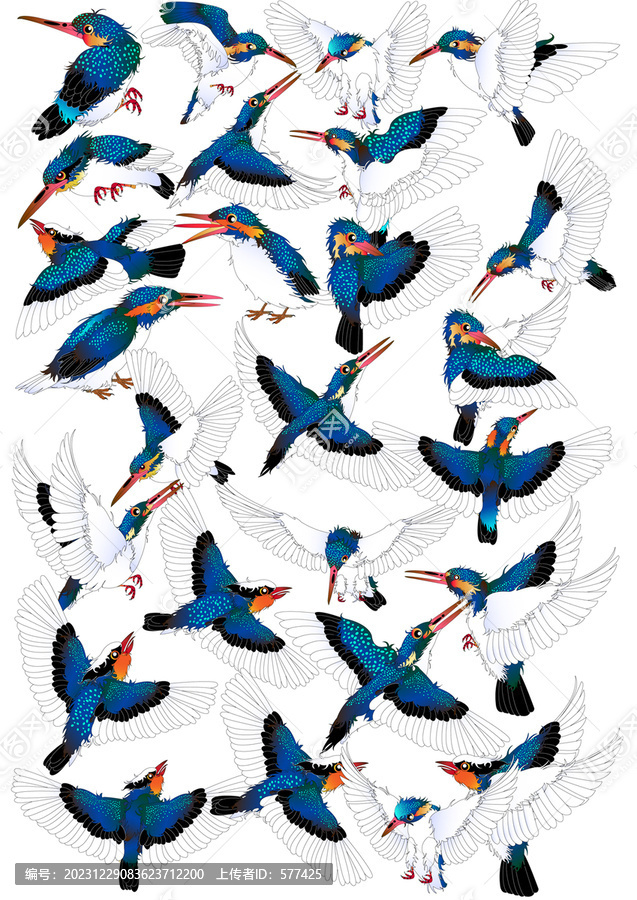 鳥矢量圖