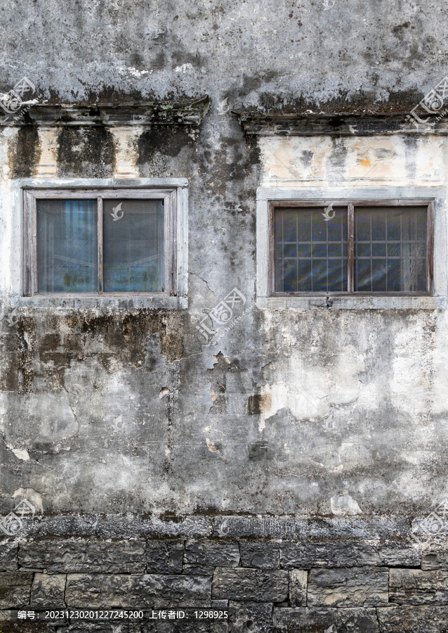 传统民居建筑墙壁窗户