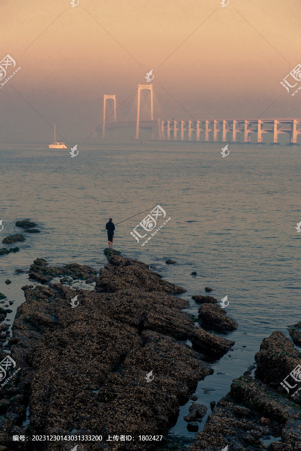 星海湾落日余晖