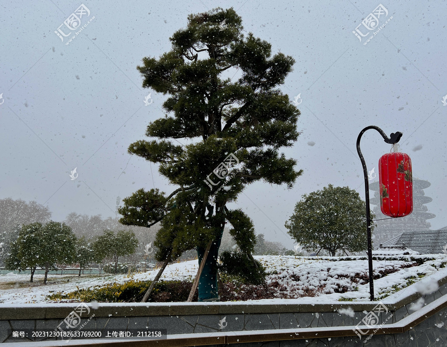 洛阳明堂天堂雪景