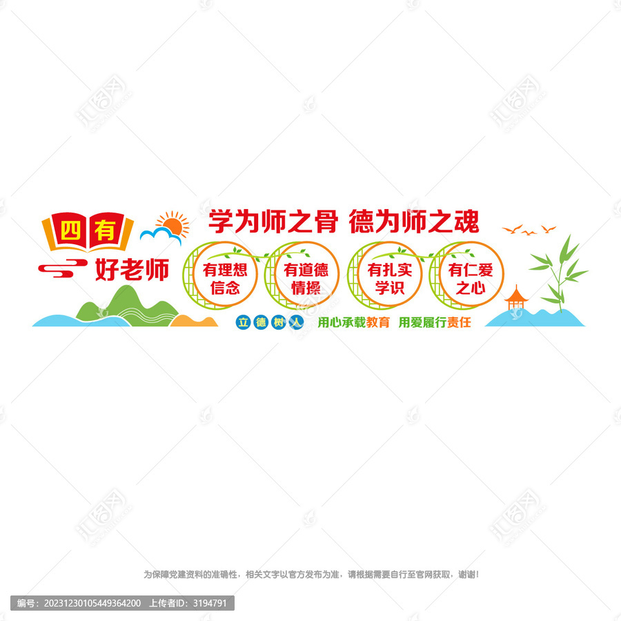 四有好教師文化墻