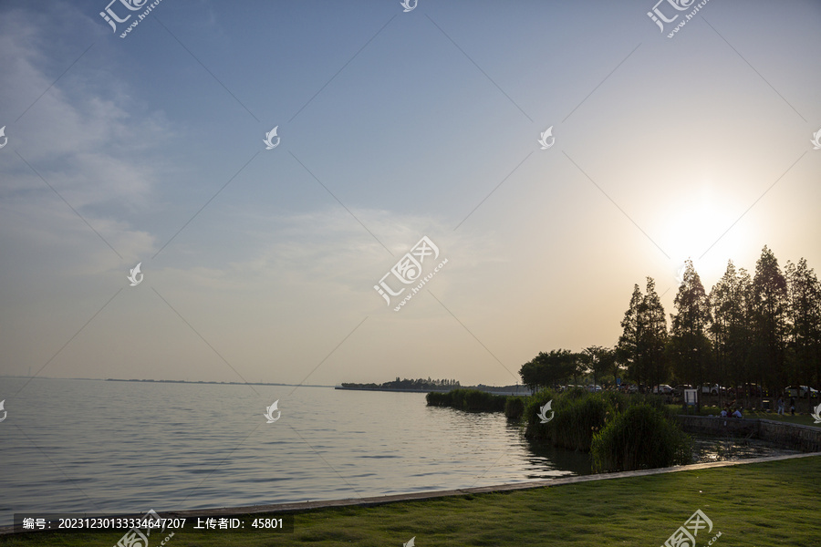 淀山湖日落美景