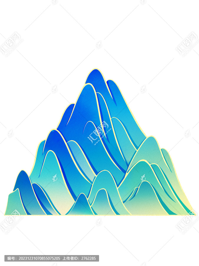 手繪國(guó)潮中國(guó)風(fēng)山川風(fēng)景