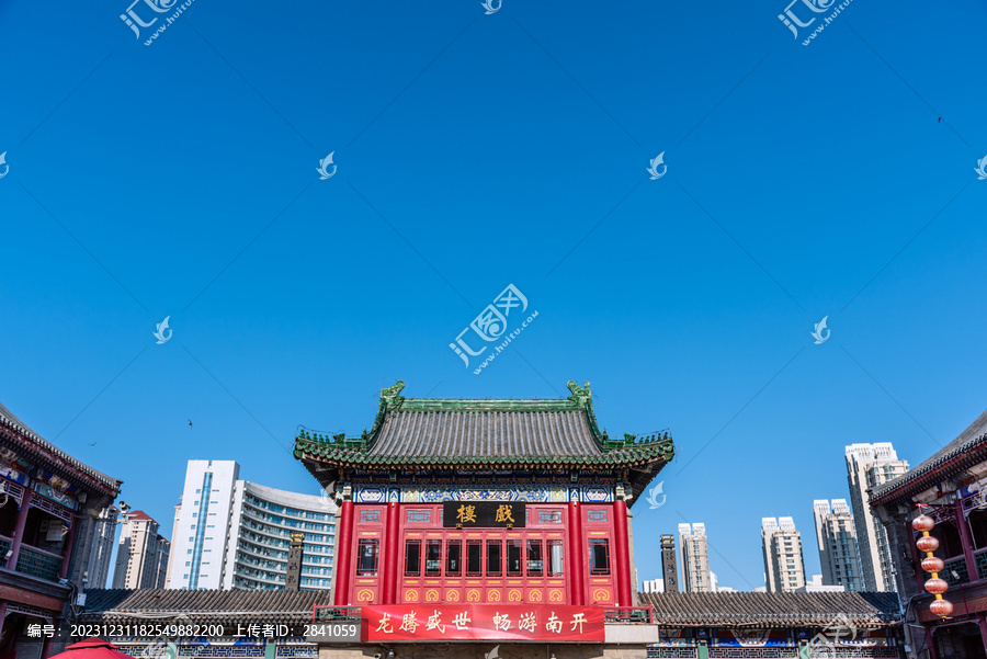 中国天津古文化街的津门老戏楼