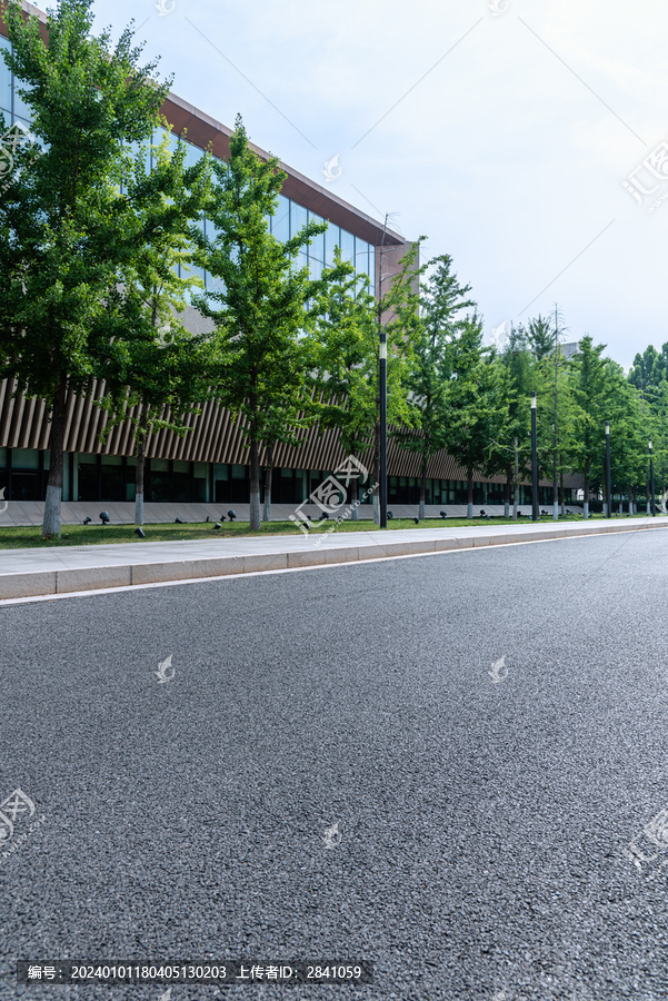 中国天津城市建筑道路背景