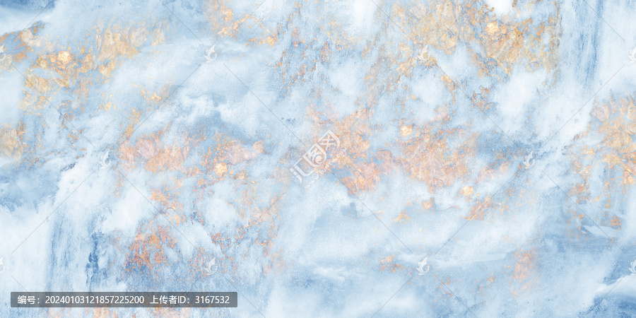 藍(lán)色暗金冰雪玉石紋理石材