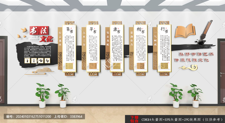 書法簡介文化墻
