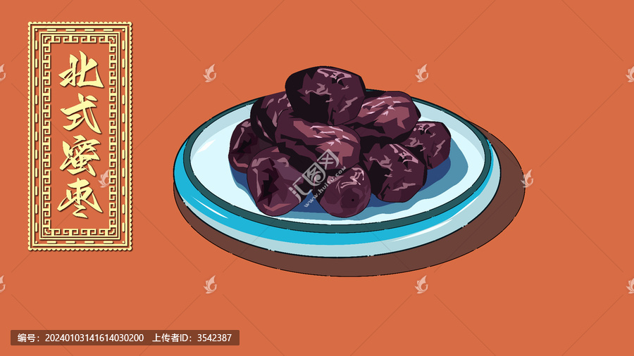 年夜飯之北式蜜棗卡通