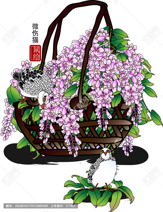 紫羅蘭矢量圖
