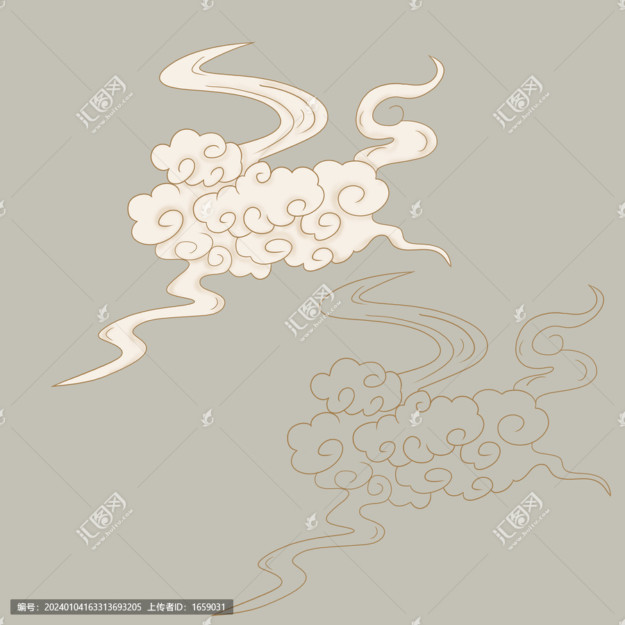 手繪祥云