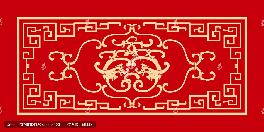 雙龍合璧傳統(tǒng)紋樣