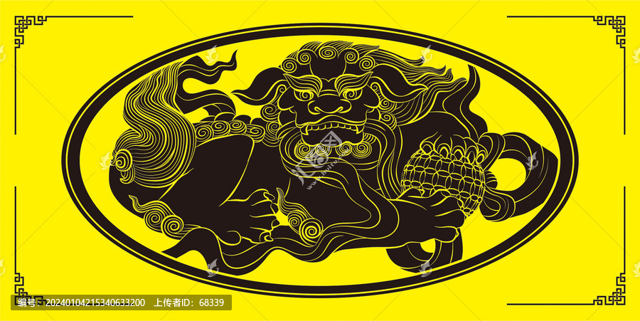 獅子戲球傳統(tǒng)紋樣